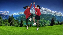 母女双人舞《吉祥》欢快好看.非常简单，学起来吧