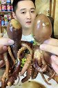 吃货吃八爪鱼，来个双爆感觉美美哒
