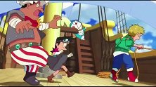 莎拉为了救静香掉进大海，大雄他们也都不见了！