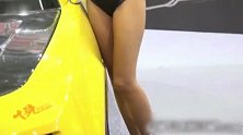中国汽车沙龙大黄蜂和美女车模给你选你会选哪个