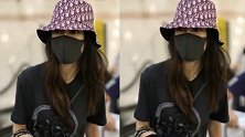 时尚辣妈Angelbaby巴黎看秀回国 自曝赶着送小海绵上学