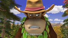 熊出没：毛毛被偷猎的抓走，光头强和坏人英勇决斗，真是太帅了