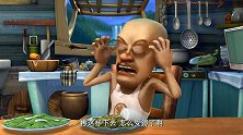 熊出没：吃了一星期的腌菜馒头，强哥好想吃荤，可是没钱买啊