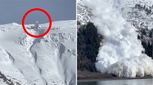 美国：防患于未然！专家在阿拉斯加引爆炸药主动触发雪崩