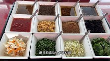 在陕北佳县吃抿节，15元管饱吃有12种配菜，看看都有啥