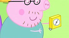 小猪佩奇：猪爸爸挂相框，失手把墙给弄破了，咋办呢？