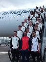 曼联全队搭乘马来西亚国际航空航班启程前往亚洲