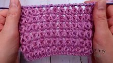 特别喜欢的一款围巾编织花样，简单易织，作品精致秀气，端庄大方