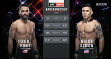 UFC华盛顿站：罗布-福特VS里奇-西蒙