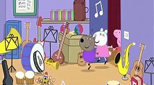 小猪佩奇上音乐课，山羊老师教大家认识乐器，这些乐器你都认识吗