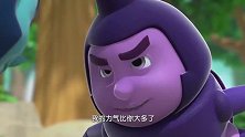 萌鸡小队：独角仙哥哥要没有力气了，萌鸡很着急，想帮他