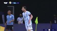 乌拉圭定位球威胁阿根廷球门 本坦库尔禁区外围远射偏出