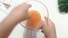 一种淀粉就能做橘子假水？不用胶水和成型水，成品超Q弹！无硼砂