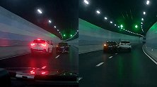 上海隧道一司机别车反被撞 目击者讲述惊险瞬间：用车别车很吓人