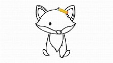35秒教你画1只狐狸，线条极简，效果很好看