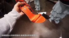 2名男子穿着高跟鞋 跑完100米 脚疼的躺地上打滚儿！
