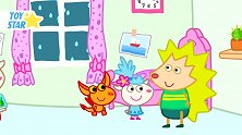 儿童卡通片：小刺猬与小羊戴上皇冠