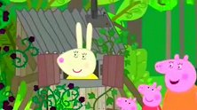 小猪佩奇：猪爸爸走捷径去找水池，结果卡在了树丛里