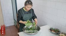 清淡素食猫耳菜做法，营养原汁原味，一盘没够吃