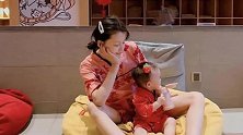 孙怡晒女儿大福照片，一身红衣格外喜庆，小短腿却意外抢镜