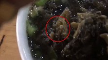 甘肃一顾客曝牛肉面里吃出活蛆 店家：给他退钱了