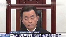 获刑14年！央视报道杜兆才案宣判画面