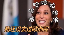 被主持人直指“你没去过边境”，哈里斯诡辩道：我还没去过欧洲呢