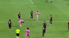 实拍梅西在哨响后直接返回更衣室