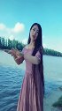 长发美女，海边送上一曲，优雅动听值得收藏